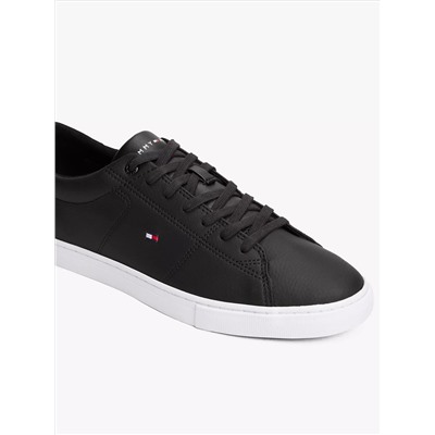 Low Cut Logo Leather Mix Sneaker