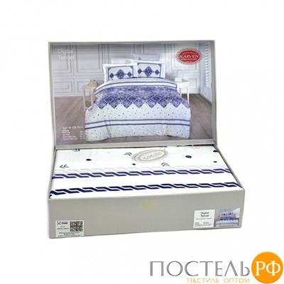 Постельное белье "Карвен" Digital print Эксклюзив Тенсел евро N128-T011