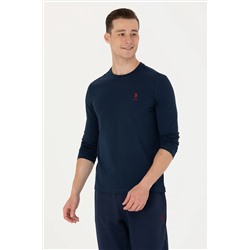 Erkek Lacivert Basic Sweatshirt