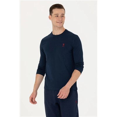 Erkek Lacivert Basic Sweatshirt
