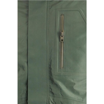 Parka con capucha Verde