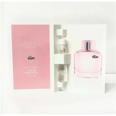 LACOSTE L.12.12 POUR ELLE SPARKLING edt (w) 1.2ml пробник
