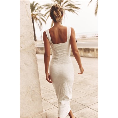 STRETCH SQUARE NECK DRESS