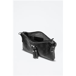 Bandolera de piel Savina Negro