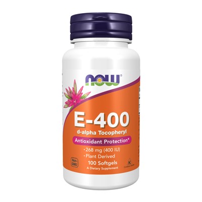 Витамин E NOW E-400 Mixed Tocopherols 100 капсул