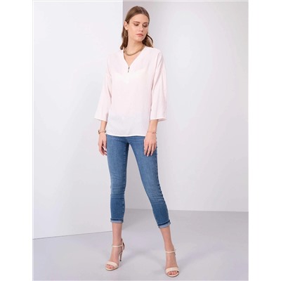 Toz Pembe Comfort Fit Uzun Kollu Gömlek