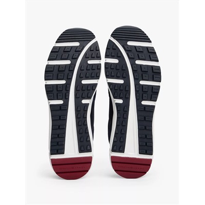 Mixed-Texture Suede Runner Sneaker