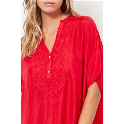 Camisón de seda - Rojo
