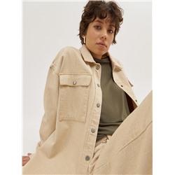 Oversize рубашка SUSTINERI из неокрашенного денима