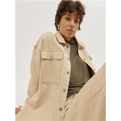 Oversize рубашка SUSTINERI из неокрашенного денима