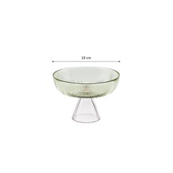 Soleil Ayaklı Kase - Yeşil - 18 cm