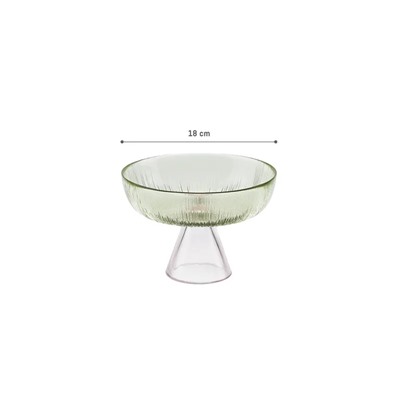 Soleil Ayaklı Kase - Yeşil - 18 cm