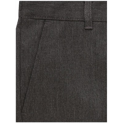 Boys Grey Slim Fit Slim Leg School Trouser 2 Pack