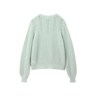 Jersey de mohair y lana Verde