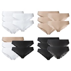 ESMARA® Lingerie ESMARA® Lasercut-Slips Damen, 5 Stück, ohne störende Nähte, mit Elasthan