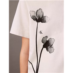 New Arrival Floral Graphic Boxy T-Shirt