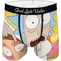 Good Luck Undies Men's Rick and Morty Boxer Brief Underwear