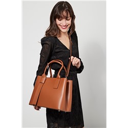 Bolso de piel Fara Camel