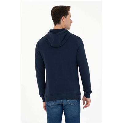 Erkek Lacivert Basic Sweatshirt