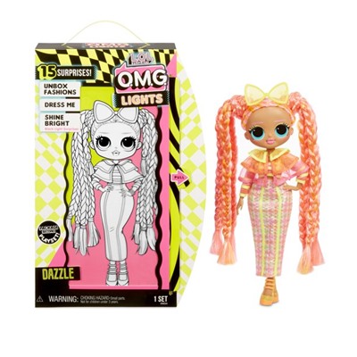 L.O.L. Surprise! O.M.G. Lights Dazzle Fashion Doll with 15 Surprises
