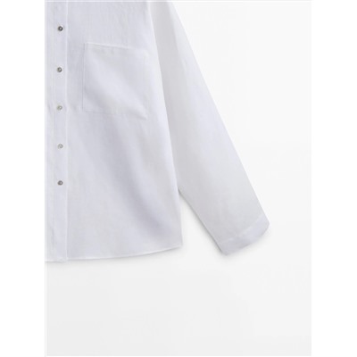CAMISA 100% LINO BOLSILLOS