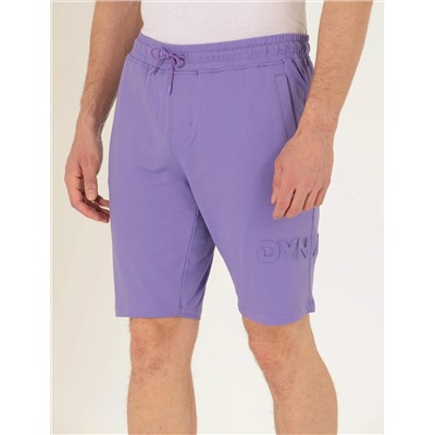 Lila Slim Fit Örme Şort
