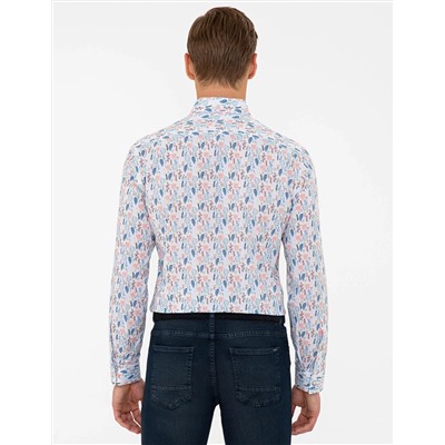 Çok Renkli Slim Fit Uzun Kollu Gömlek