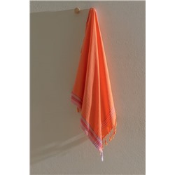 Valeon %100 Pamuk Double Face Peştamal - Turuncu
