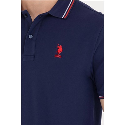 Erkek Lacivert Basic Polo Yaka Tişört