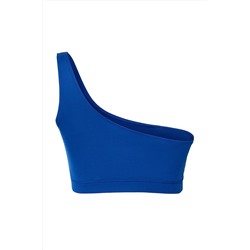 Mavi Tek Omuz Büyük Beden Bikini Üstü TBBSS25CT00004