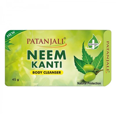 PATANJALI Neem Kanti Body Cleanser Мыло травяное натуральное Ним 45г