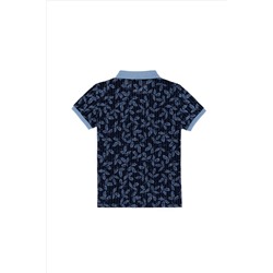 Erkek Çocuk Polo Yaka Lacivert Tişört