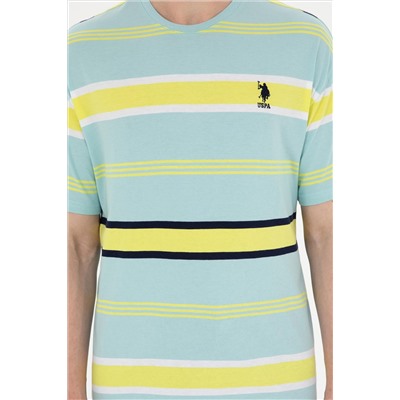 Erkek Comfort Fit Bisiklet Yaka Mint Tişört