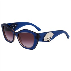 Karl Lagerfeld Women's Blue Cat-Eye Sunglasses