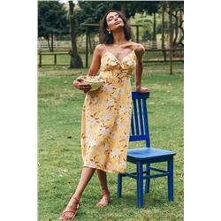 Bryanna Floral Cut Out Tie Dress