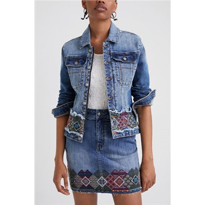 Chaqueta vaquera cenefas