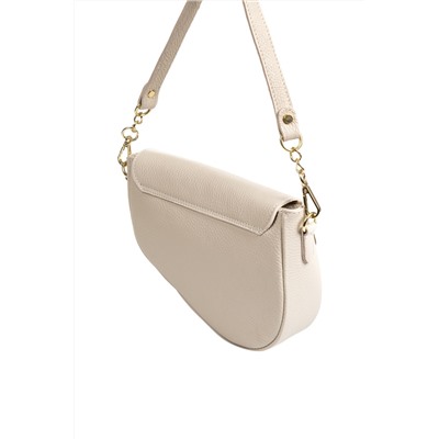 Bolso de piel Beige y dorado - Firenze Artegiani