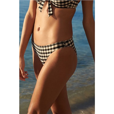 Braguita de biquini Alba Negro y caqui