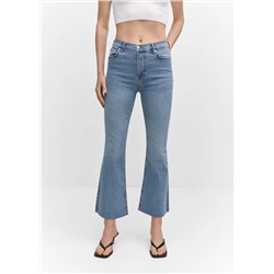 Jeans flare crop -  Mujer | MANGO OUTLET España