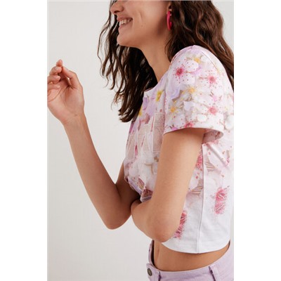 Camiseta crop Amore