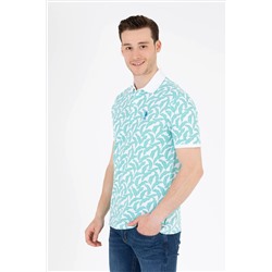 Erkek Mint Polo Yaka Tişört