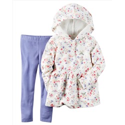 2-Piece French Terry Hoodie & Legging Set