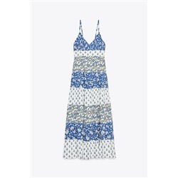 PATCHWORK PRINT PANEL DRESS