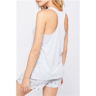 Camiseta de tirantes Florence Gris jaspeado