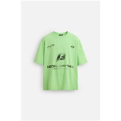 WASHED PRINT T-SHIRT