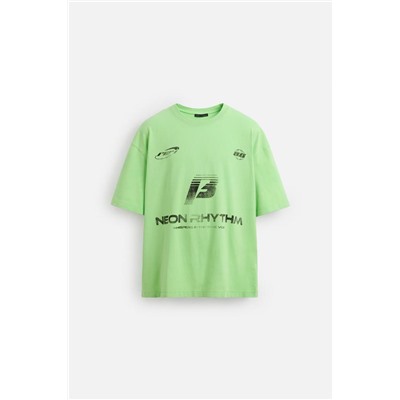 WASHED PRINT T-SHIRT