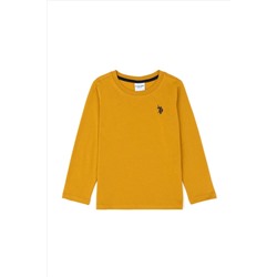 Erkek Çocuk Hardal Basic Sweatshirt