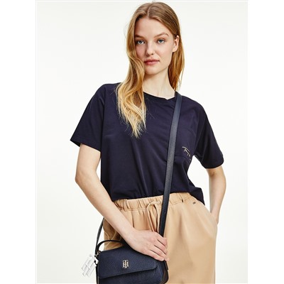 TOMMY HILFIGER ORGANIC COTTON SCRIPT POCKET T-SHIRT
