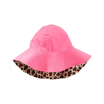 Reversible Leopard Print Bucket Hat