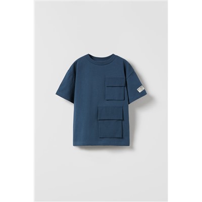 CAMISETA BOLSILLOS COMBINADA